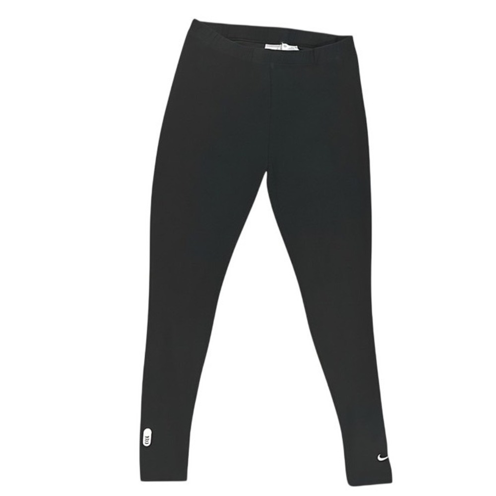 Nike Leggings Women S Black Excellent Fit Dry Running Ankle‎ Zip Mesh Tights